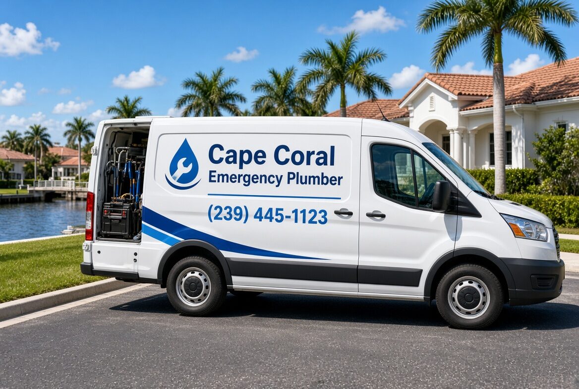 Cape Coral Emergency Plumber team and service van